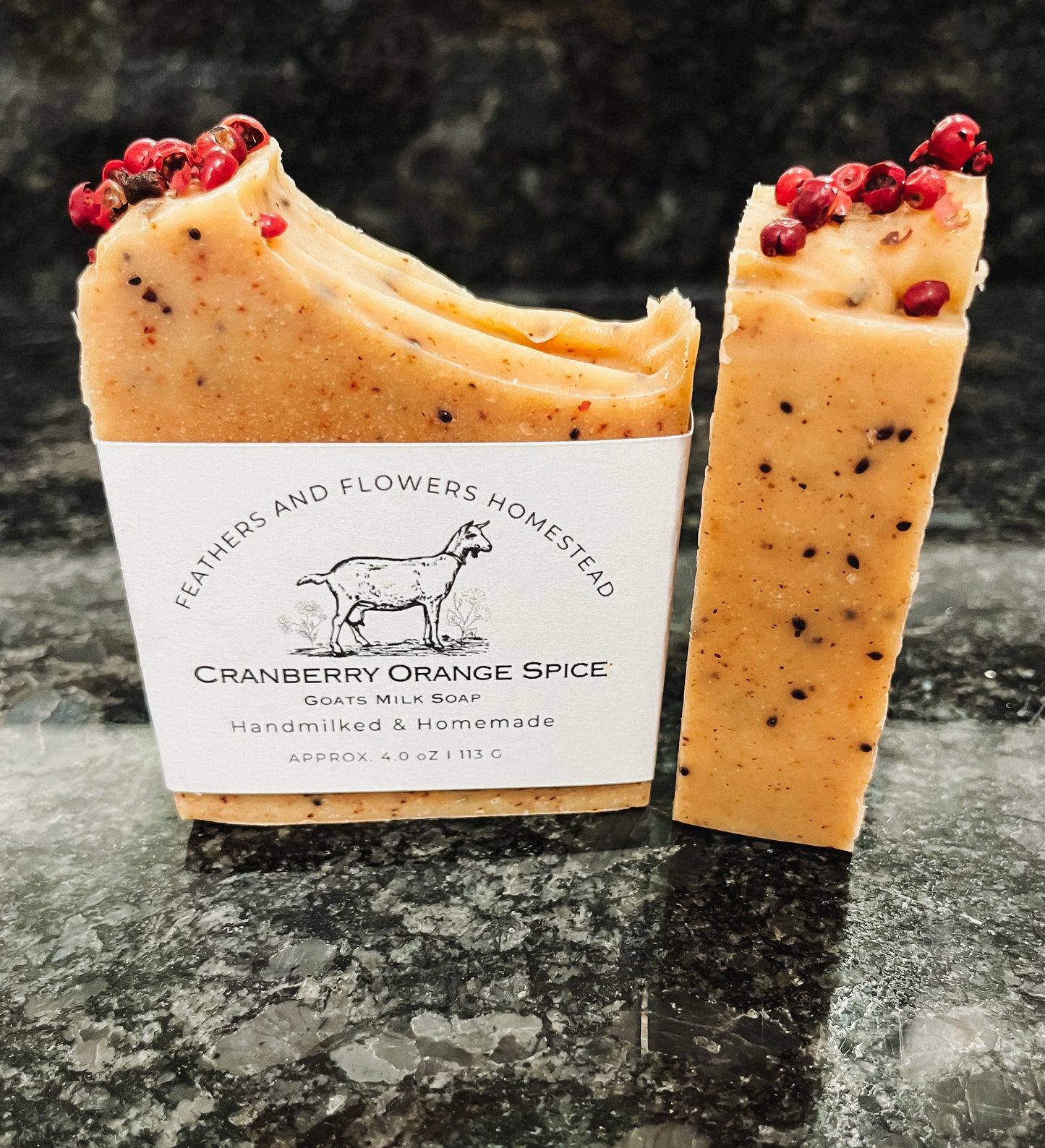Cranberry Orange Spice Goat Milk Soap