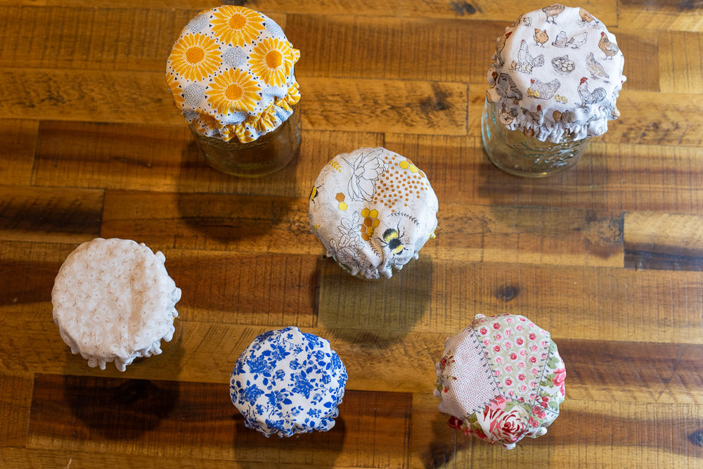 Handmade Reversible Jar Covers
