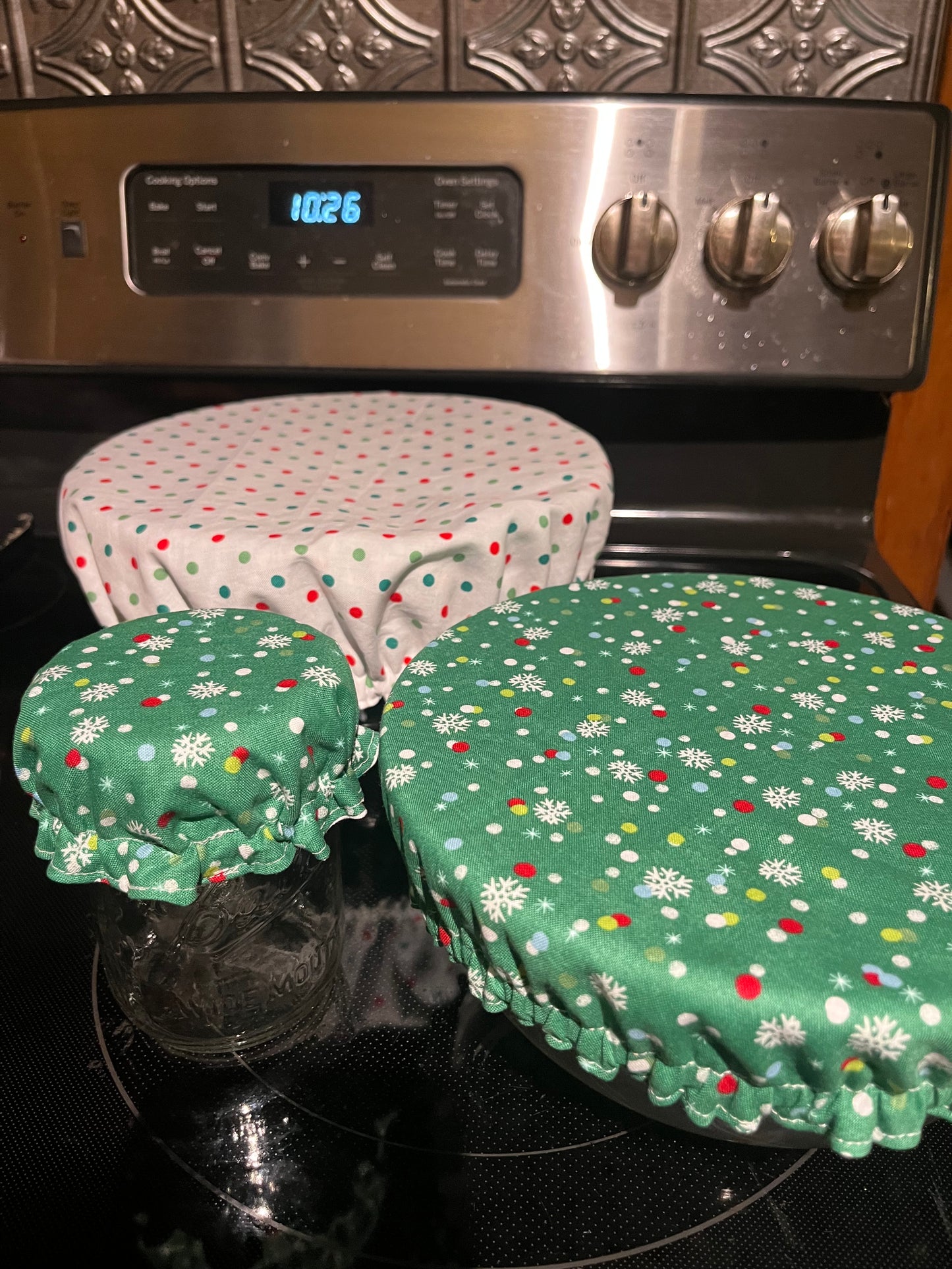 Handmade Reversible Jar Covers