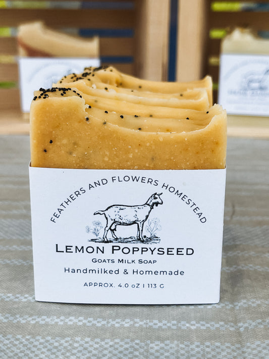 Lemon Poppy Seed Goat Milk Soap