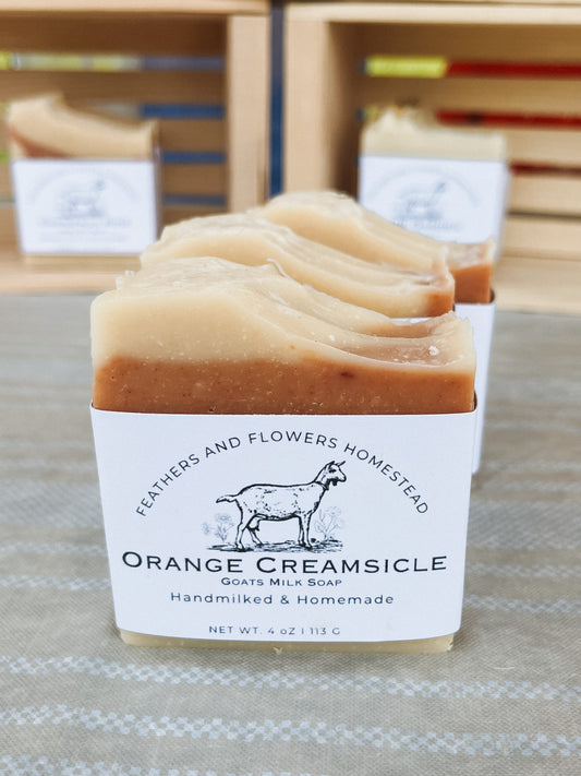 Orange Creamsicle Goat Milk Soap